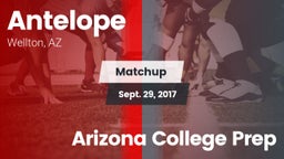 Matchup: Antelope vs. Arizona College Prep 2017