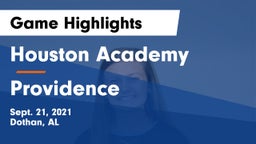 Houston Academy  vs Providence Game Highlights - Sept. 21, 2021