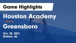 Houston Academy  vs Greensboro Game Highlights - Oct. 20, 2021
