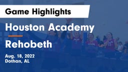 Houston Academy  vs Rehobeth  Game Highlights - Aug. 18, 2022