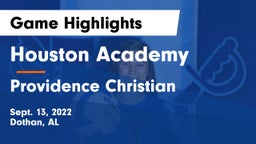 Houston Academy  vs Providence Christian  Game Highlights - Sept. 13, 2022