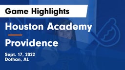 Houston Academy  vs Providence Game Highlights - Sept. 17, 2022