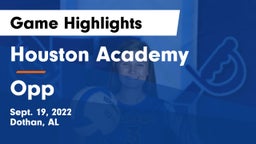 Houston Academy  vs Opp Game Highlights - Sept. 19, 2022