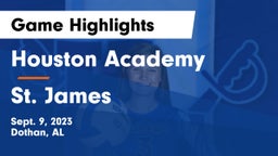 Houston Academy  vs St. James Game Highlights - Sept. 9, 2023