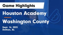 Houston Academy  vs Washington County Game Highlights - Sept. 16, 2023