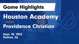 Houston Academy  vs Providence Christian  Game Highlights - Sept. 30, 2023