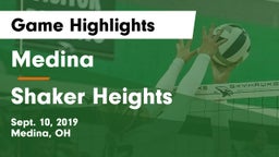 Medina  vs Shaker Heights  Game Highlights - Sept. 10, 2019