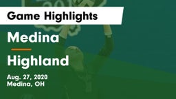 Medina  vs Highland  Game Highlights - Aug. 27, 2020