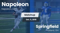 Matchup: Napoleon vs. Springfield  2018