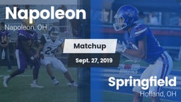 Matchup: Napoleon vs. Springfield  2019