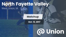 Matchup: North Fayette vs. @ Union 2017