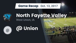 Recap: North Fayette Valley vs. @ Union 2017