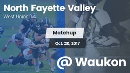 Matchup: North Fayette vs. @ Waukon 2017