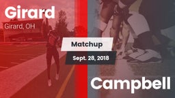 Matchup: Girard vs. Campbell 2018