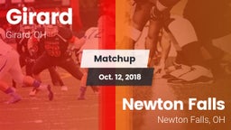 Matchup: Girard vs. Newton Falls  2018