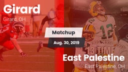 Matchup: Girard vs. East Palestine  2019