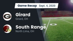 Recap: Girard  vs. South Range 2020