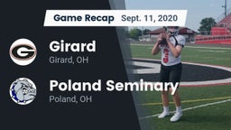 Recap: Girard  vs. Poland Seminary  2020