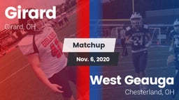 Matchup: Girard vs. West Geauga  2020