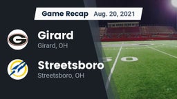 Recap: Girard  vs. Streetsboro  2021