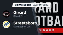 Recap: Girard  vs. Streetsboro  2022