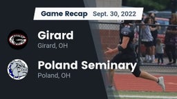Recap: Girard  vs. Poland Seminary  2022