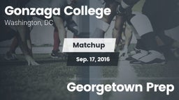 Matchup: Gonzaga  vs. Georgetown Prep 2016