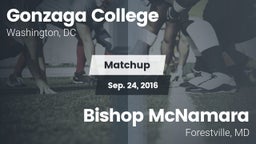 Matchup: Gonzaga  vs. Bishop McNamara  2016