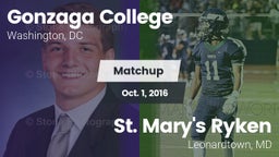 Matchup: Gonzaga  vs. St. Mary's Ryken  2016