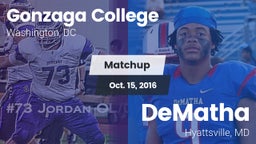 Matchup: Gonzaga  vs. DeMatha  2016