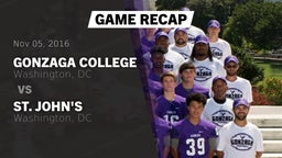 Recap: Gonzaga College  vs. St. John's  2016