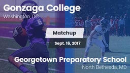 Matchup: Gonzaga  vs. Georgetown Preparatory School 2017