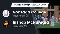 Recap: Gonzaga College  vs. Bishop McNamara  2017