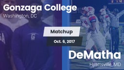 Matchup: Gonzaga  vs. DeMatha  2017