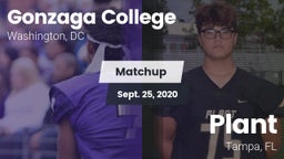 Matchup: Gonzaga  vs. Plant  2020