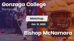 Matchup: Gonzaga  vs. Bishop McNamara  2020