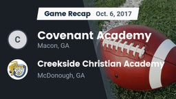 Recap: Covenant Academy  vs. Creekside Christian Academy 2017