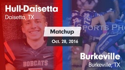 Matchup: Hull-Daisetta vs. Burkeville  2016