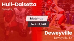 Matchup: Hull-Daisetta vs. Deweyville  2017