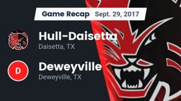 Recap: Hull-Daisetta  vs. Deweyville  2017