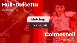 Matchup: Hull-Daisetta vs. Colmesneil  2017