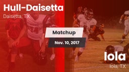 Matchup: Hull-Daisetta vs. Iola  2017