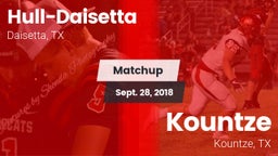 Matchup: Hull-Daisetta vs. Kountze  2018