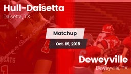 Matchup: Hull-Daisetta vs. Deweyville  2018