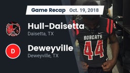 Recap: Hull-Daisetta  vs. Deweyville  2018