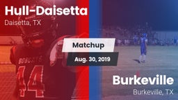 Matchup: Hull-Daisetta vs. Burkeville  2019