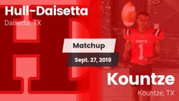 Matchup: Hull-Daisetta vs. Kountze  2019