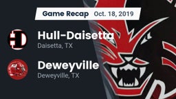 Recap: Hull-Daisetta  vs. Deweyville  2019