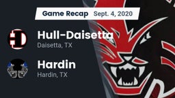 Recap: Hull-Daisetta  vs. Hardin  2020