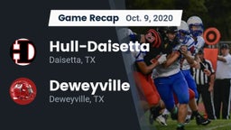 Recap: Hull-Daisetta  vs. Deweyville  2020